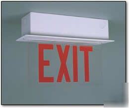 Big beam edge-lit fluorescent erx series exit sign #21