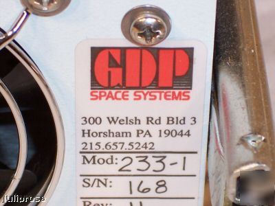 Gdp space systems pcm/pam simulator 233-1