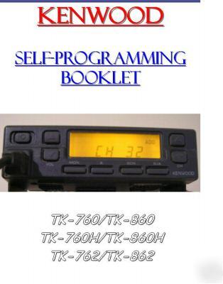 Kenwood radio self programming book booklet tk-760 /860