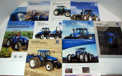 New (10) holland 'tractor' brochures - see list/pict.