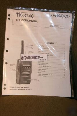 New brand kenwood tk 3140 service manual