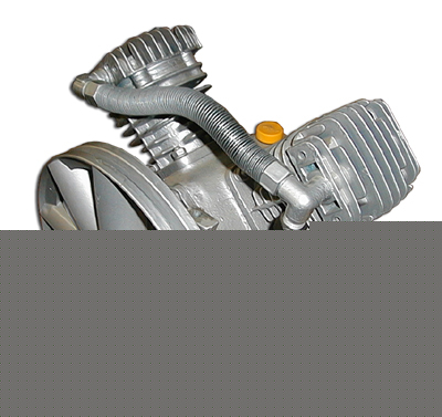 Puma 2 cylinder air compressor pump with pulley pph-20