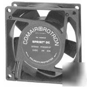 Rotron ST24N3 enclosed fan,40 cfm, 24VDC, 80MM square 