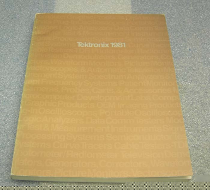 Tektronix catalog 1981