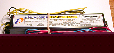 (2) dynamic ballast dy 432 is 120 fluorescent dy-T8