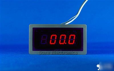 3Â½digital red led ac 0~50A amp panel meter + shunt