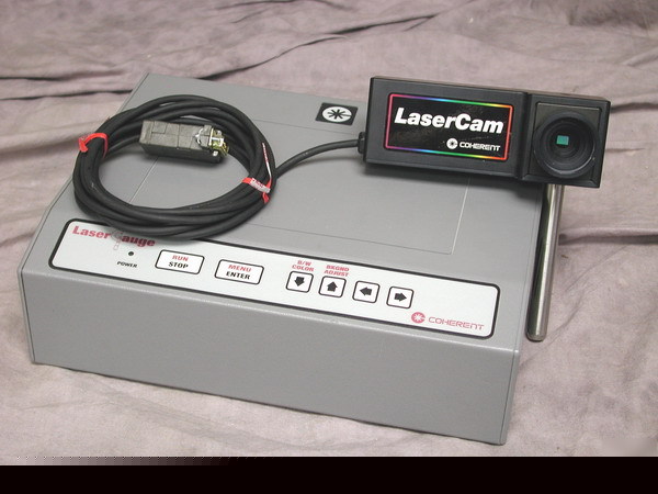 Coherent laser gauge/cam lasergauge beam profiler