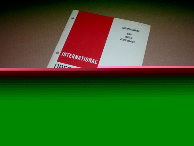 Ih international 800 corn head operator manual