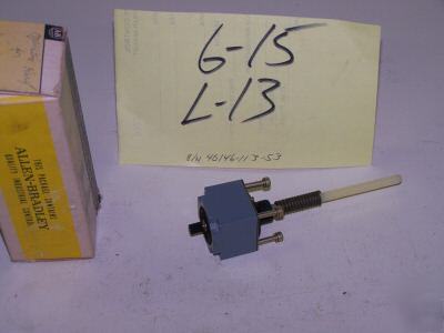 1 allen bradley operation head p/n: 40146-113-53