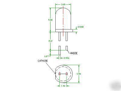 100 muti-color flashing led (blue,green,red) 3MM 