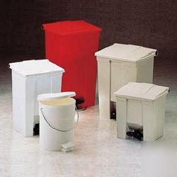 23 gallon fire-safe plastic receptacle-rcp 6146 whi