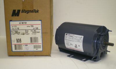 906 belt dive motor 1/3 hp 115 volt n 48 frame 1725