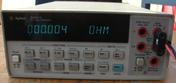 Agilent 34401A 6.5 digit multimeter calibrated