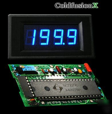 Blue led dc 0-1000V digital volt voltage meter panel