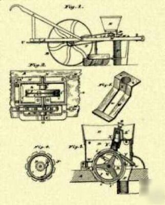 Corn planter 1878 us patent art PRINT_G053