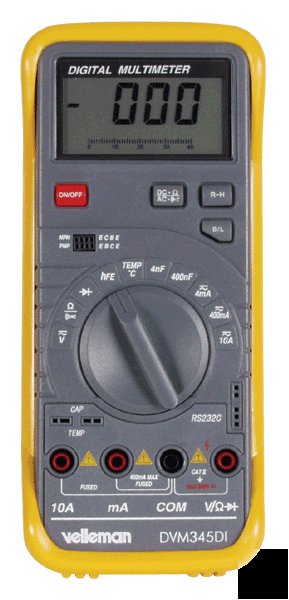 Dual display digital multimeter dmm with RS232 output