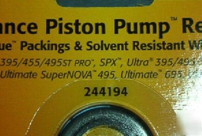 Graco sprayer endurance piston pump repair kit 244194