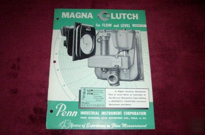 Magna clutch - penn industrial catalog 915, instruments