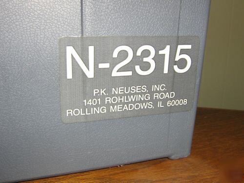 Pk neuses inc. stamping kit model #n-2315 