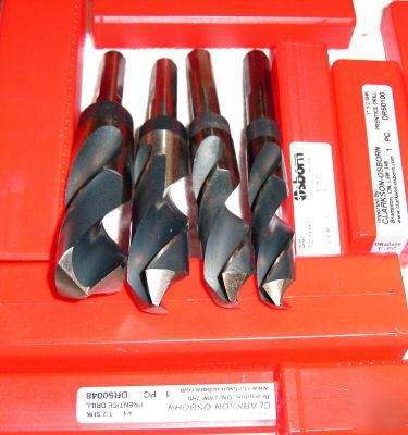 Silver demming prentice drill set 5/8 3/4 7/8 & 1 inch