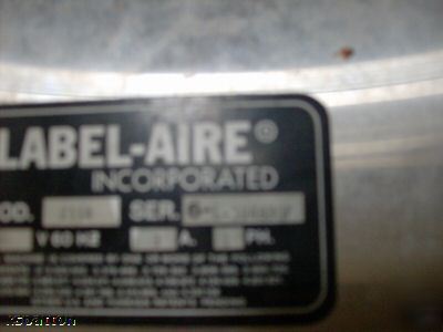 Label aire 2114 pressure sensitive spot labeler