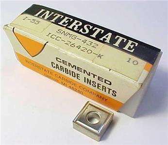 Lot of 10 interstate carbide inserts snmg 432 square