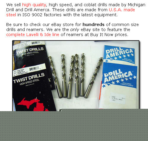 12 pcs. black & gold jobber drills - 11/64
