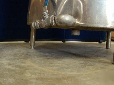 250 gallon 316 stainless steel mixing kettle