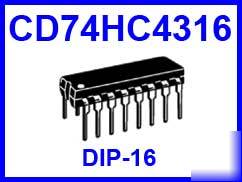 CD74HC4316 74HC4316 quad analog switch with translator