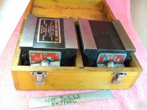 Eclipse E934MP magnetic v-blocks pair in case used 