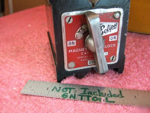 Eclipse E934MP magnetic v-blocks pair in case used 