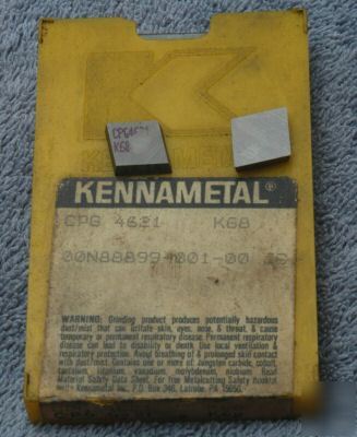 Kennametal cpg 4621 K68 9PC carbide inserts
