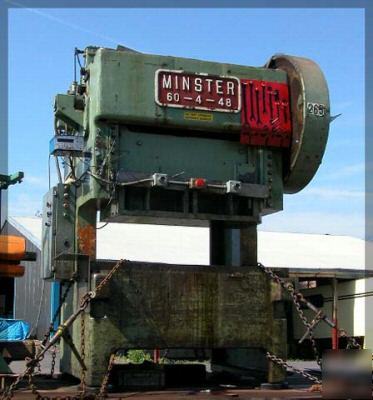 Minster gap frame press 60-4 2 point gap frame press