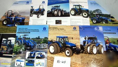 New (10) holland 'tractor' brochures - see list/pict.