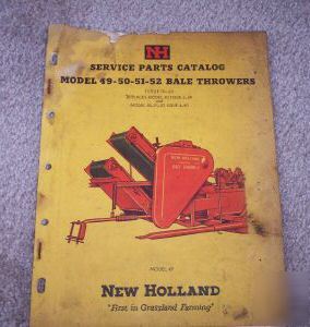 New holland nh 49 50 51 52 bale thrower parts manual