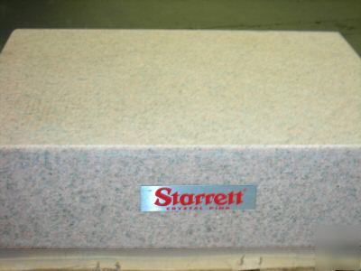 New starrett granite surface plate grade ''a'' 18 X24X6