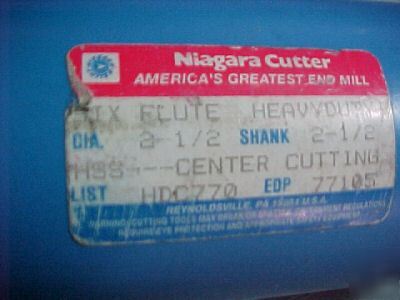 Niagara cutter six flute heavy duty center cutting hss