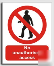 No unau.access sign-adh.vinyl-300X400MM(pr-007-am)