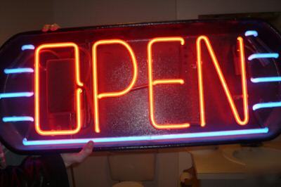 Open sign **used, excellent condition**