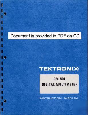 Tek tektronix dm 501 DM501 dm-501 service / op manual