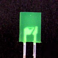 Green 5MM x 2MM rectangular leds pack of 50