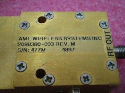 Aml wireless systems WR51 to sma down converter 15V