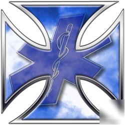 Emt ems mfr medic decal reflective 12