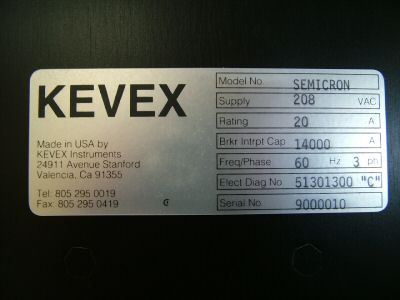Kevex semicron wafer film thickness measurement tool