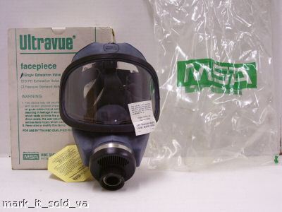 Msa ultravue full mask facepiece respirator (m) 