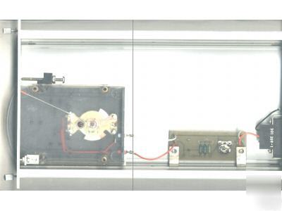 Vertical reading meter in rack mounted enclosure