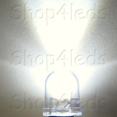 New 1000 pc 10MM 40Â° 5-chips white led 100MA 265,000MCD 