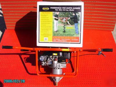 New gas powered post hole digger 3.8 hp speeco 