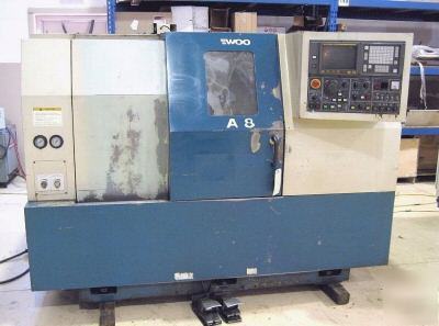 Daewoo puma 8S cnc turning center lathe, fanuc - doosan