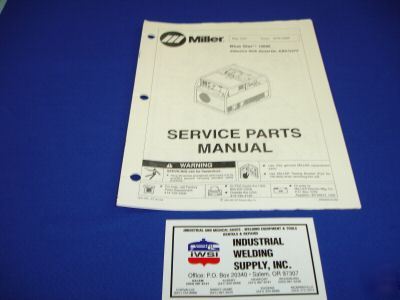 Miller electric blue star 180K service manual spm-436B